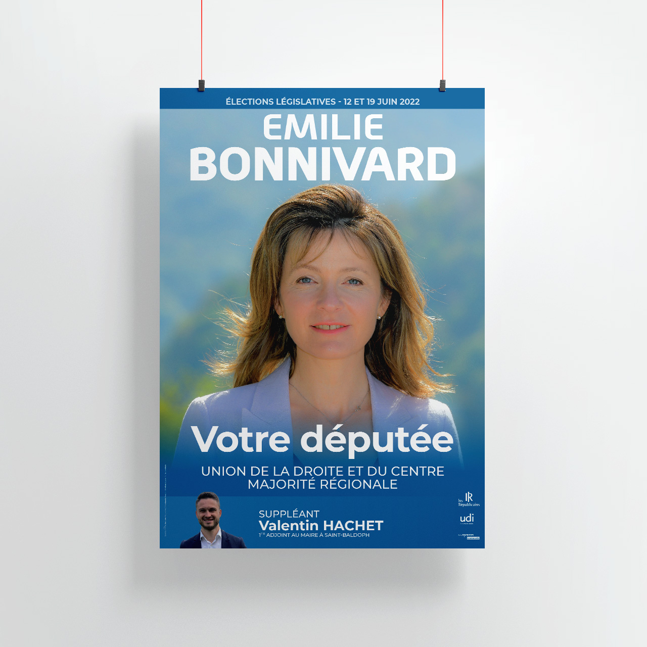 Affiche campagne legislative Emilie Bonnivard