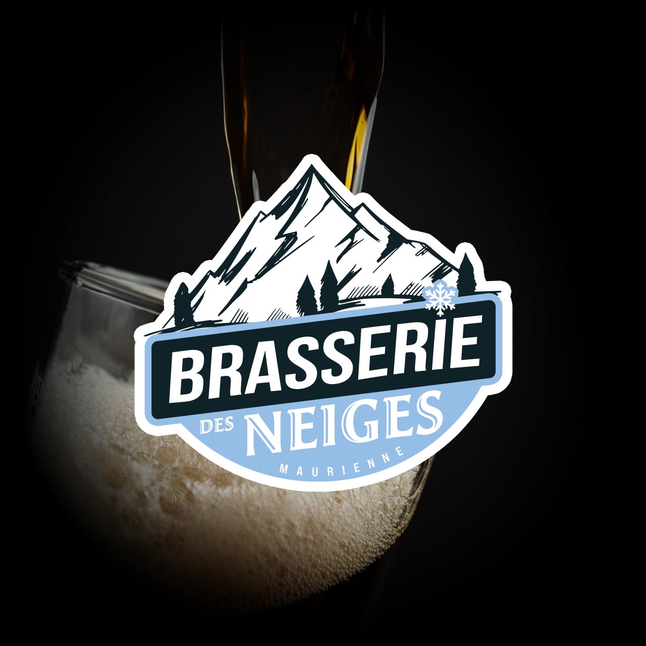 Création logo Brasserie des Neiges