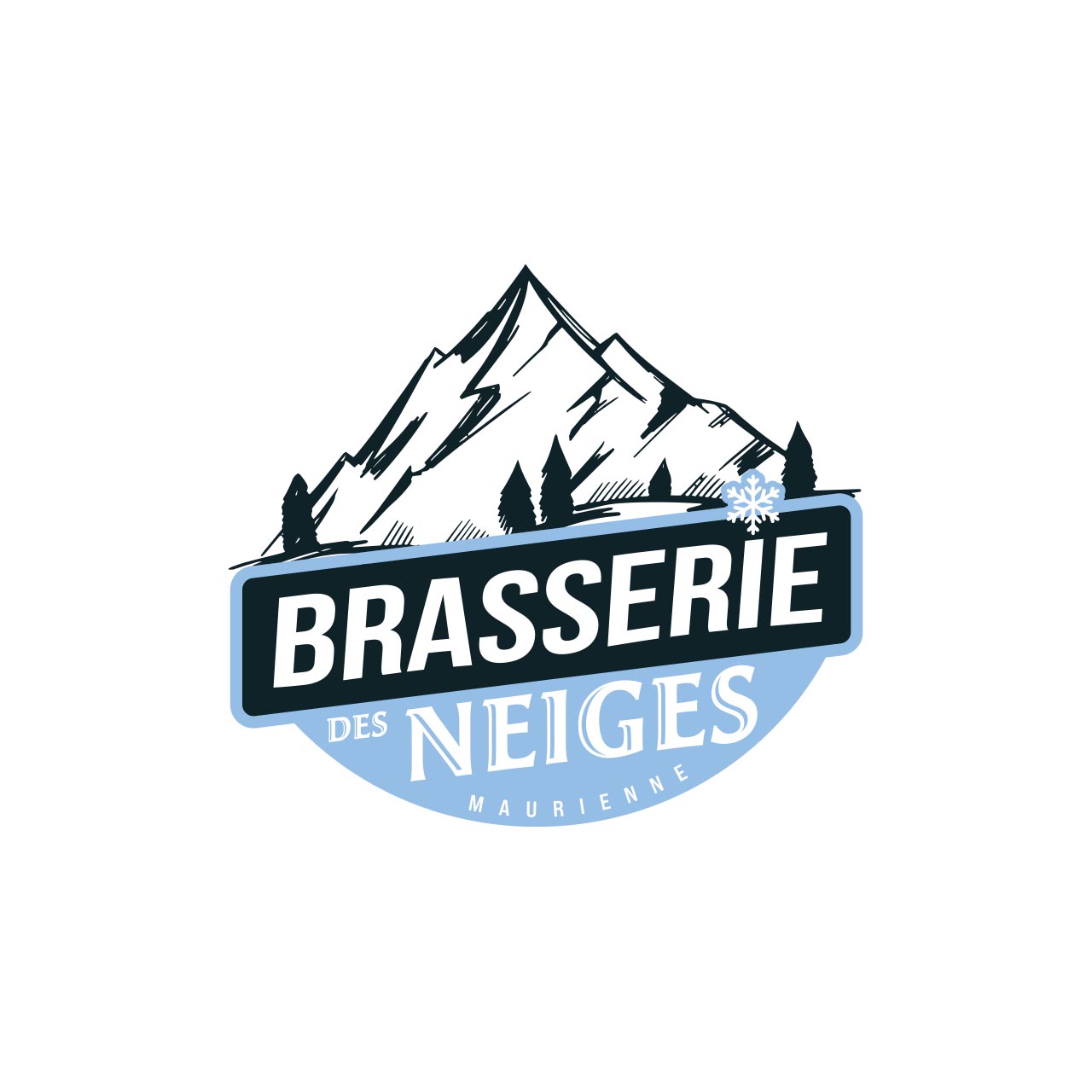 Création logo Brasserie des Neiges