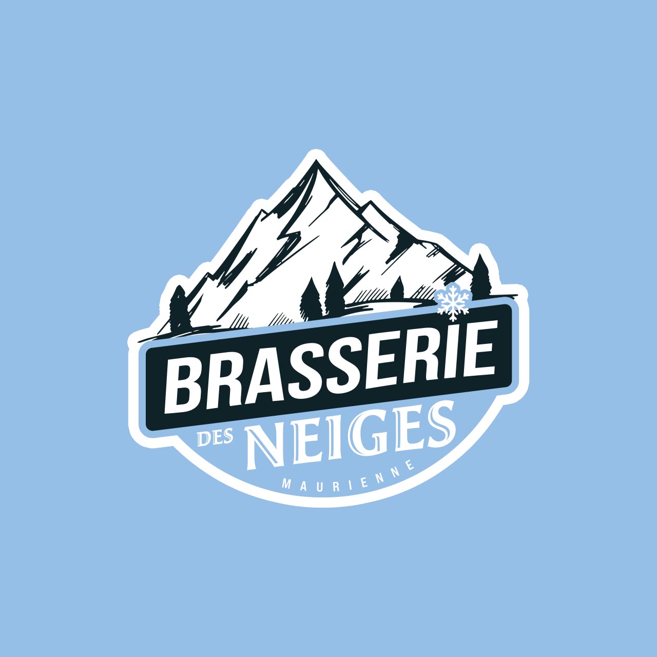 Création logo Brasserie des Neiges