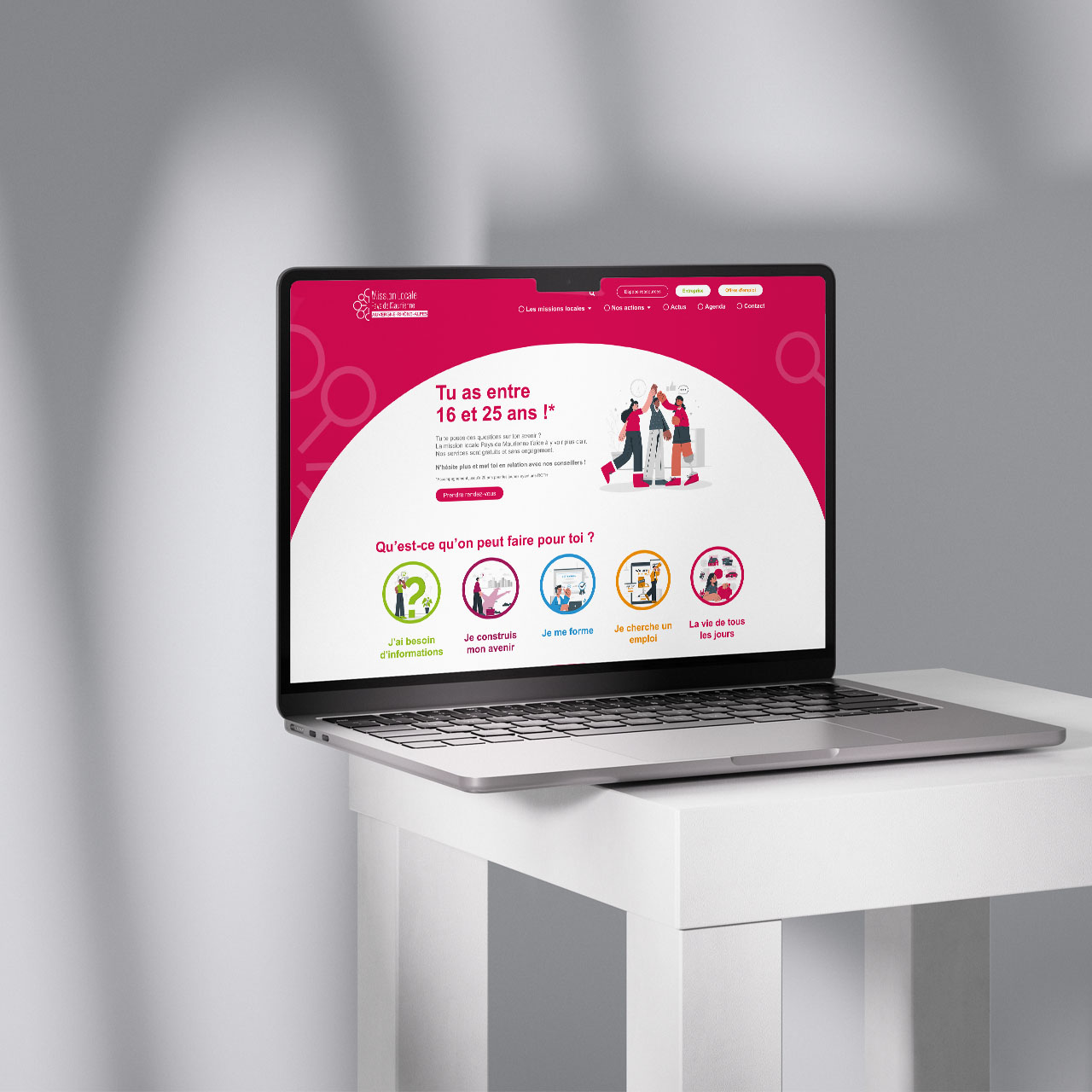 Création d’un site web moderne – Mission Locale Jeunes Pays de Maurienne