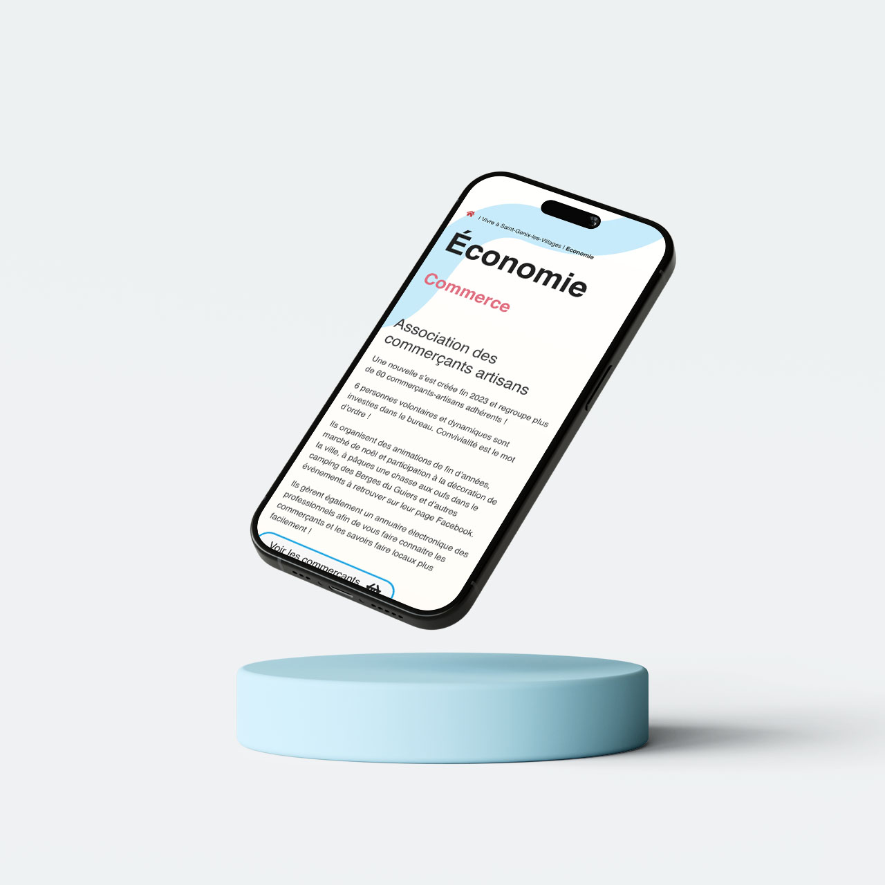 Site responsive – Mairie de Saint-Genix-Les-Villages