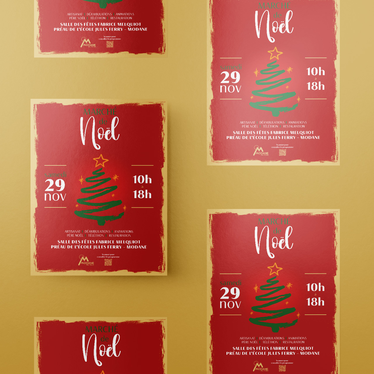 Affiche A4 – Marché de Noël de Modane